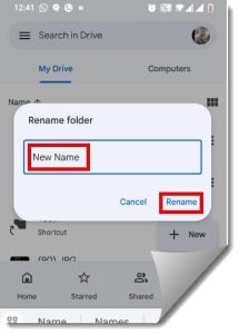 rename a folder in google drive rename a folder in google drive