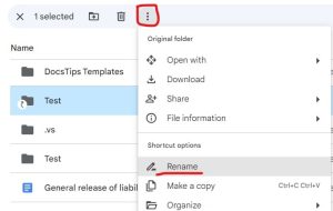 rename google drive folder google drive rename my drive