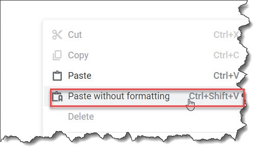 How To Paste In Google Docs Without Formatting