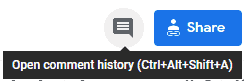How to view all comments on Google Docs