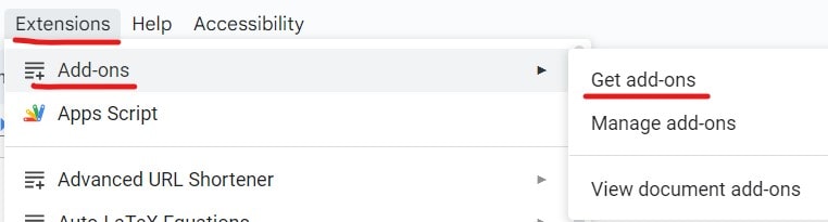 how to make the periods bigger on google docs