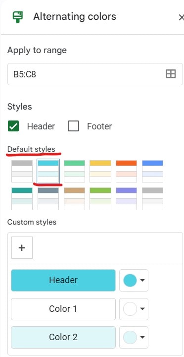how to make data table in google sheets