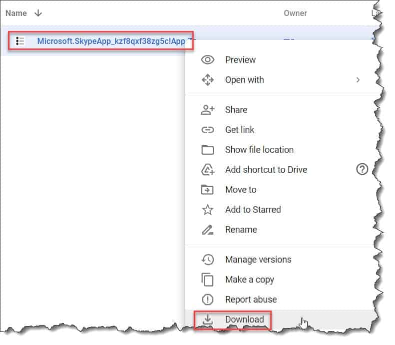 Google Drive ZIP File Download