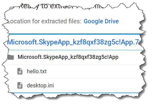 How to open zip file in Google Drive