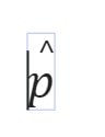 How to insert p hat symbol in Google Docs