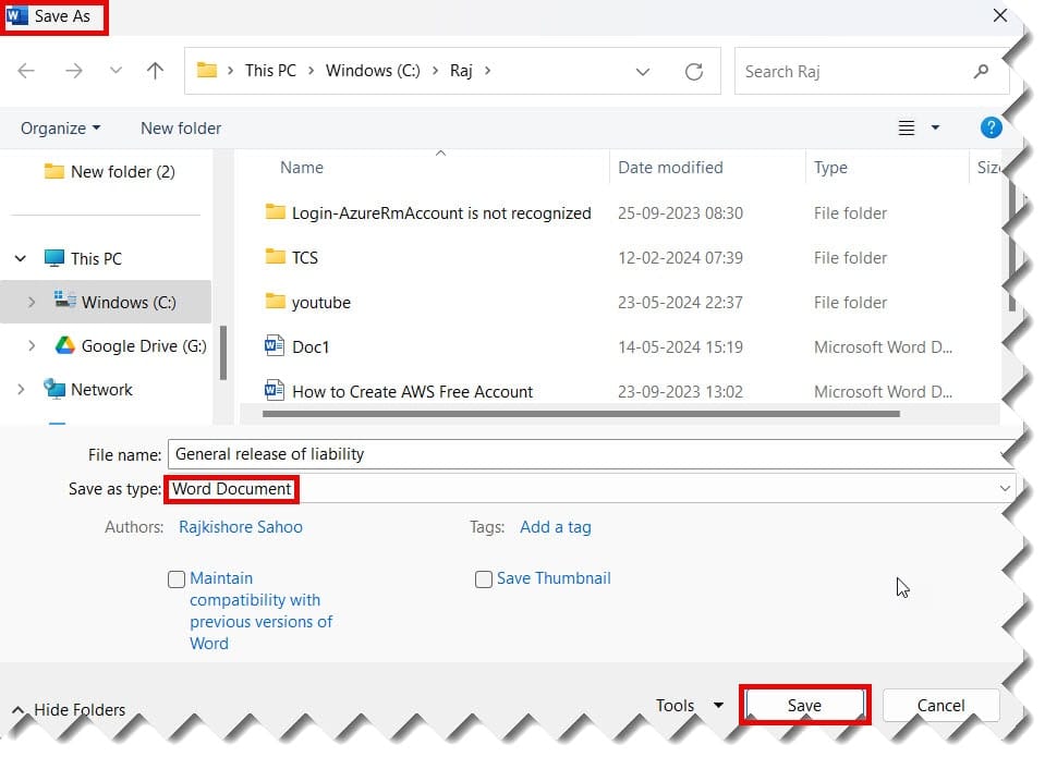 how to convert google docs to word