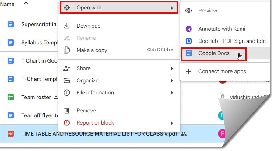 How to edit PDF in Google Drive