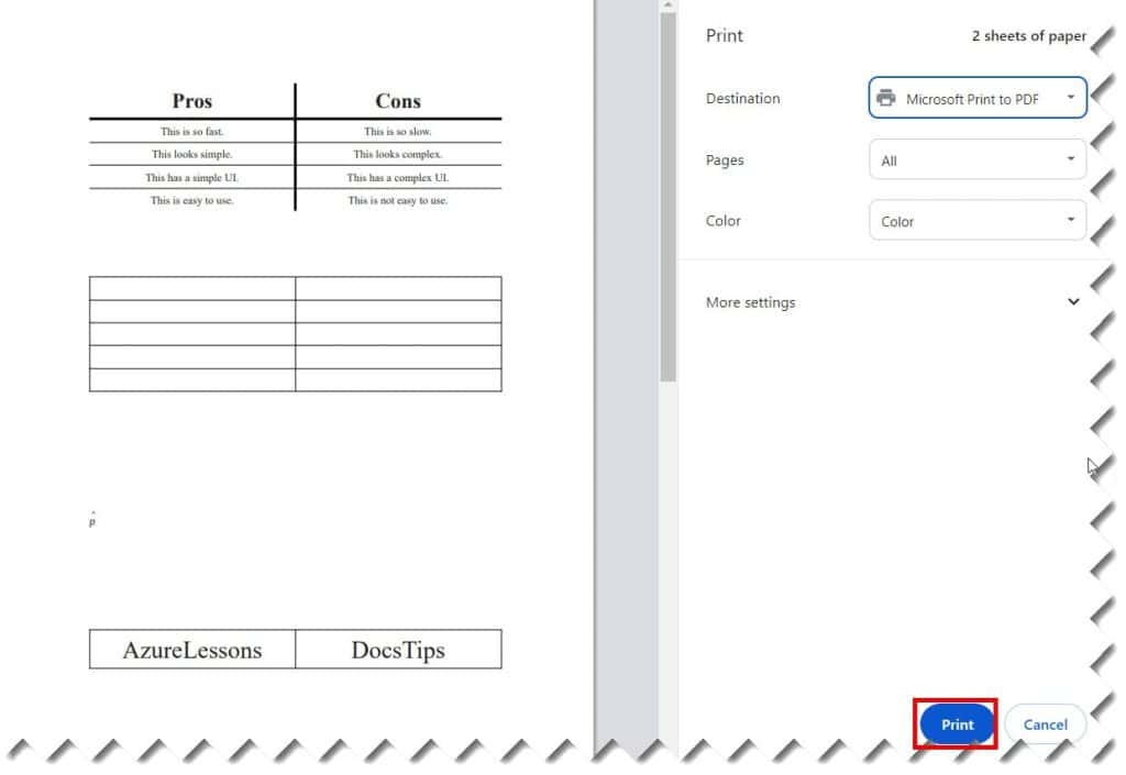 how to print files from google drive