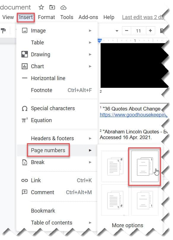 How Do I Start Page Numbers On Page 2 In Google Docs?