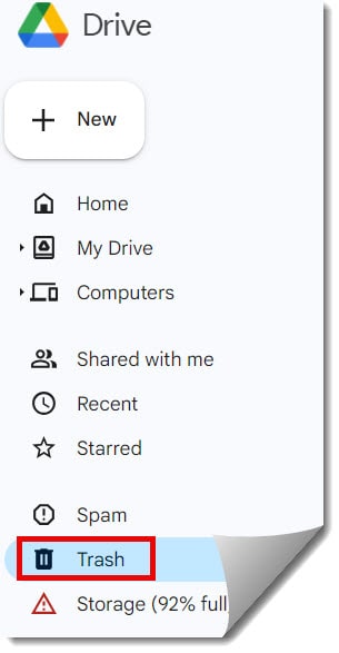how to restore a folder in google drive
