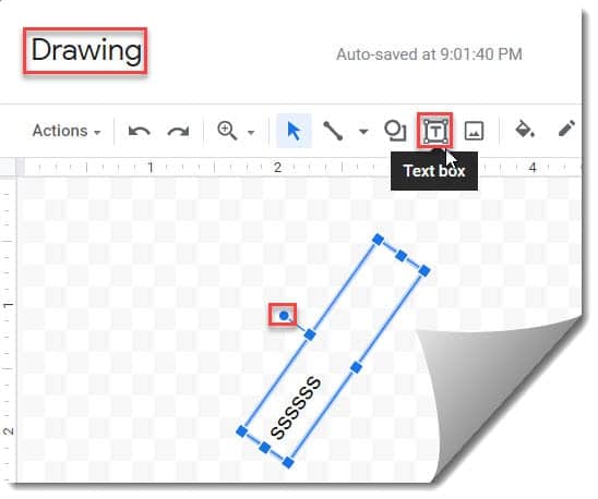 how to rotate text on google docs