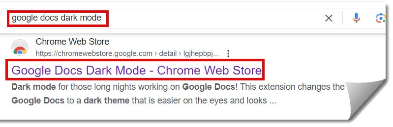 google docs dark mode