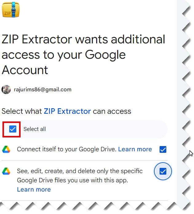 how to use zip extractor on google drive